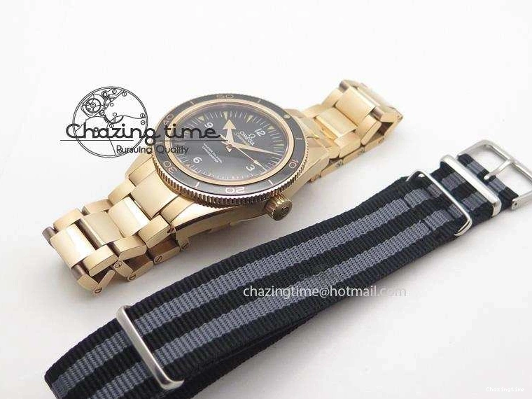 0810 Seamaster 300 Master Co-Axial Liquidmetal V6F Best Edition RG On RG Bracelet A8400 (Free Nylon Strap) Resilient 8265